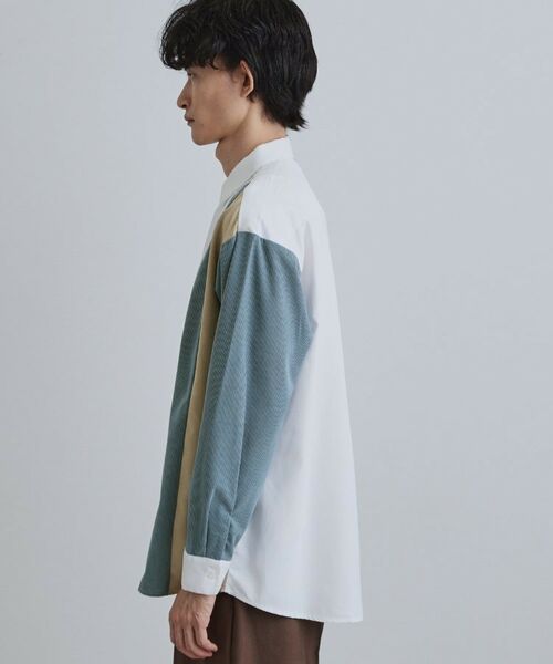 tk.TAKEO KIKUCHI / ティーケー タケオキクチ シャツ・ブラウス | コーデュロイ＆スエード切替シャツ | 詳細14