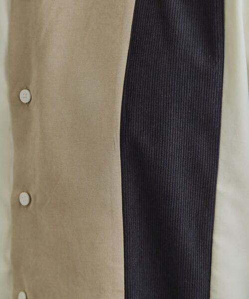tk.TAKEO KIKUCHI / ティーケー タケオキクチ シャツ・ブラウス | コーデュロイ＆スエード切替シャツ | 詳細4