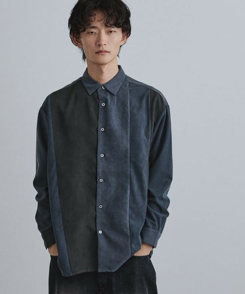 tk.TAKEO KIKUCHI / ティーケー タケオキクチ シャツ・ブラウス | コーデュロイ＆スエード切替シャツ | 詳細5
