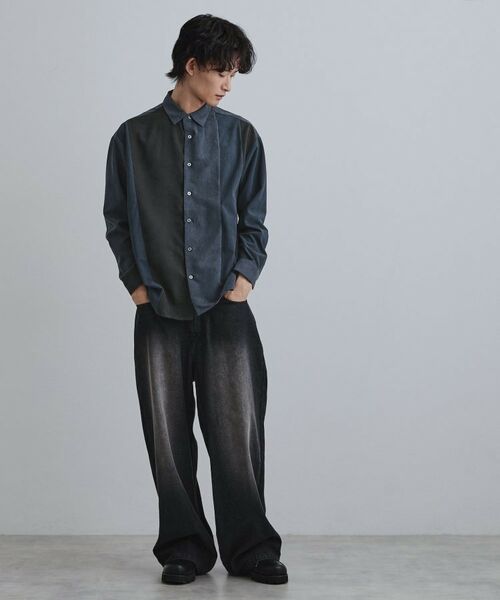 tk.TAKEO KIKUCHI / ティーケー タケオキクチ シャツ・ブラウス | コーデュロイ＆スエード切替シャツ | 詳細7