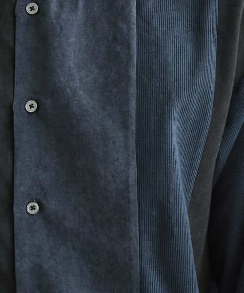 tk.TAKEO KIKUCHI / ティーケー タケオキクチ シャツ・ブラウス | コーデュロイ＆スエード切替シャツ | 詳細8