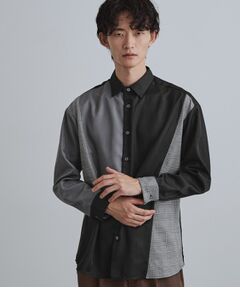 tk.TAKEO KIKUCHI / ティーケー タケオキクチ シャツ・ブラウス | グレンチェック切替シャツ