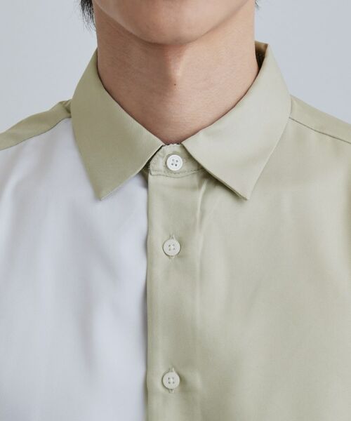 tk.TAKEO KIKUCHI / ティーケー タケオキクチ シャツ・ブラウス | グレンチェック切替シャツ | 詳細16