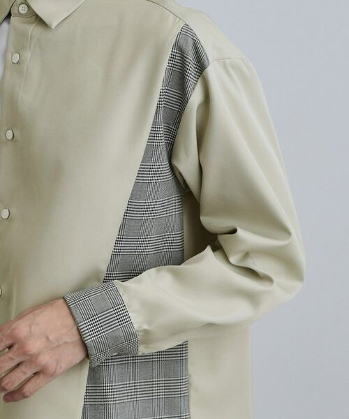 tk.TAKEO KIKUCHI / ティーケー タケオキクチ シャツ・ブラウス | グレンチェック切替シャツ | 詳細17
