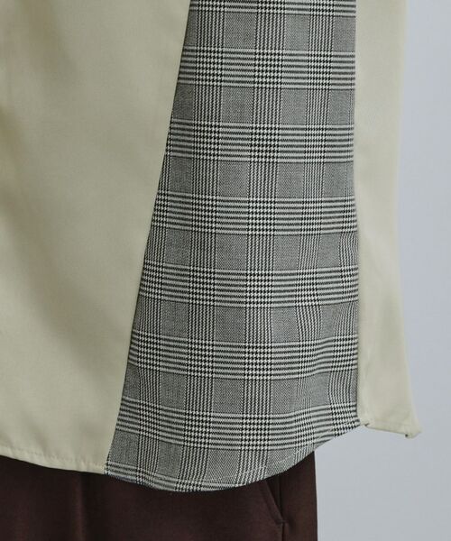 tk.TAKEO KIKUCHI / ティーケー タケオキクチ シャツ・ブラウス | グレンチェック切替シャツ | 詳細19