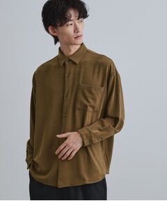 tk.TAKEO KIKUCHI / ティーケー タケオキクチ シャツ・ブラウス | なめらかスウェードシャツ