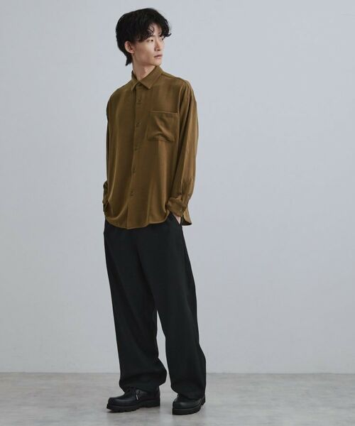 tk.TAKEO KIKUCHI / ティーケー タケオキクチ シャツ・ブラウス | なめらかスウェードシャツ | 詳細7