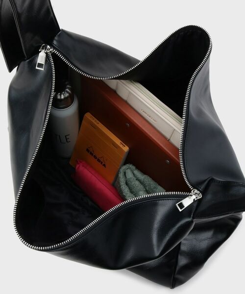 tk.TAKEO KIKUCHI / ティーケー タケオキクチ ショルダーバッグ | ルーズビッグショルダーバッグ／たすき掛け／ビッグ／A3サイズ収納可能 | 詳細15