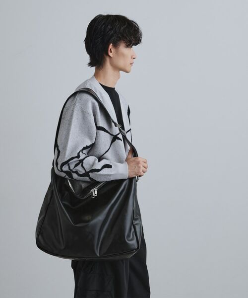 tk.TAKEO KIKUCHI / ティーケー タケオキクチ ショルダーバッグ | ルーズビッグショルダーバッグ／たすき掛け／ビッグ／A3サイズ収納可能 | 詳細25