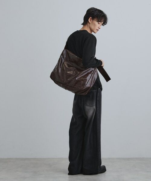 tk.TAKEO KIKUCHI / ティーケー タケオキクチ ショルダーバッグ | ルーズビッグショルダーバッグ／たすき掛け／ビッグ／A3サイズ収納可能 | 詳細27