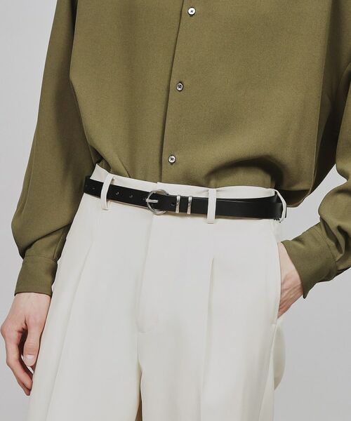 tk.TAKEO KIKUCHI / ティーケー タケオキクチ ベルト・サスペンダー | シンプルナローレザーベルト | 詳細4