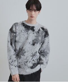 tk.TAKEO KIKUCHI / ティーケー タケオキクチ ニット・セーター | アブストフラワーシャギーニットプルオーバー