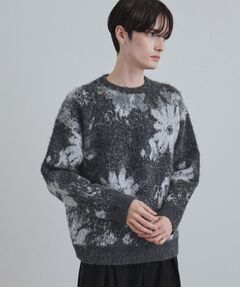 tk.TAKEO KIKUCHI / ティーケー タケオキクチ ニット・セーター | アブストフラワーシャギーニットプルオーバー