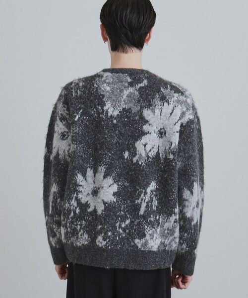 tk.TAKEO KIKUCHI / ティーケー タケオキクチ ニット・セーター | アブストフラワーシャギーニットプルオーバー | 詳細17