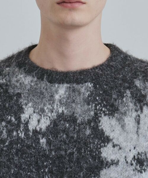 tk.TAKEO KIKUCHI / ティーケー タケオキクチ ニット・セーター | アブストフラワーシャギーニットプルオーバー | 詳細18