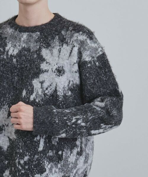 tk.TAKEO KIKUCHI / ティーケー タケオキクチ ニット・セーター | アブストフラワーシャギーニットプルオーバー | 詳細19