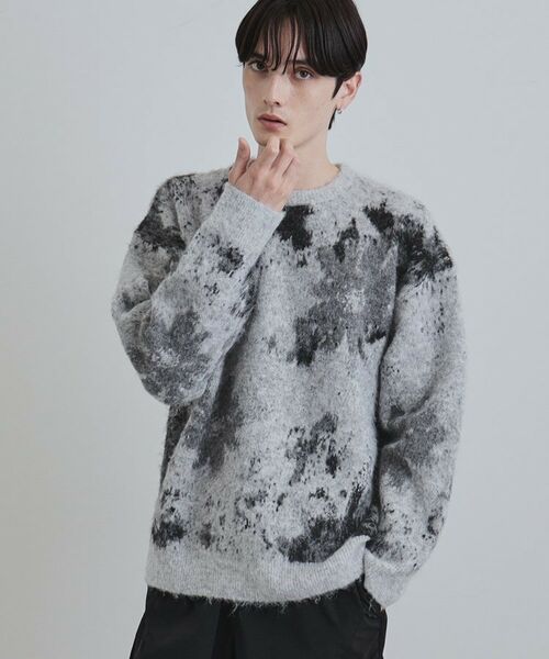 tk.TAKEO KIKUCHI / ティーケー タケオキクチ ニット・セーター | アブストフラワーシャギーニットプルオーバー | 詳細2
