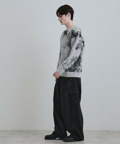 tk.TAKEO KIKUCHI / ティーケー タケオキクチ ニット・セーター | アブストフラワーシャギーニットプルオーバー | 詳細4