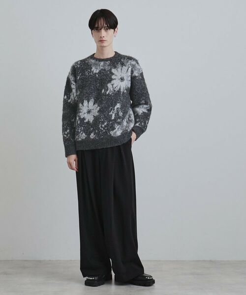tk.TAKEO KIKUCHI / ティーケー タケオキクチ ニット・セーター | アブストフラワーシャギーニットプルオーバー | 詳細7