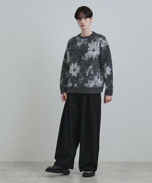 tk.TAKEO KIKUCHI / ティーケー タケオキクチ ニット・セーター | アブストフラワーシャギーニットプルオーバー | 詳細8