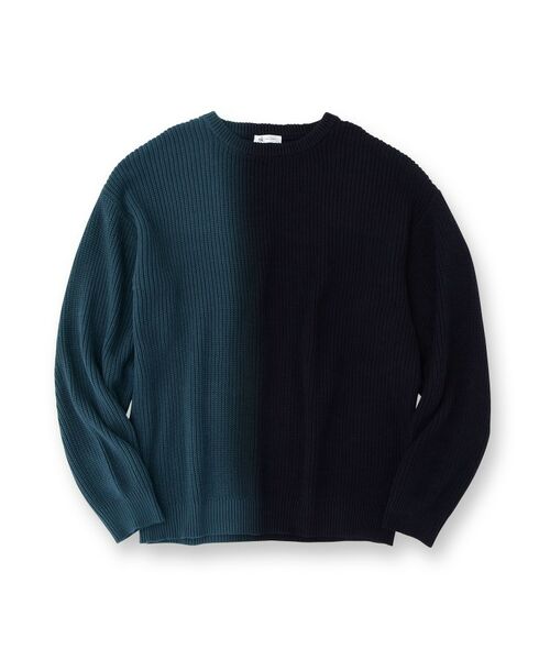 tk.TAKEO KIKUCHI / ティーケー タケオキクチ ニット・セーター | グラデダイニットプルオーバー | 詳細1