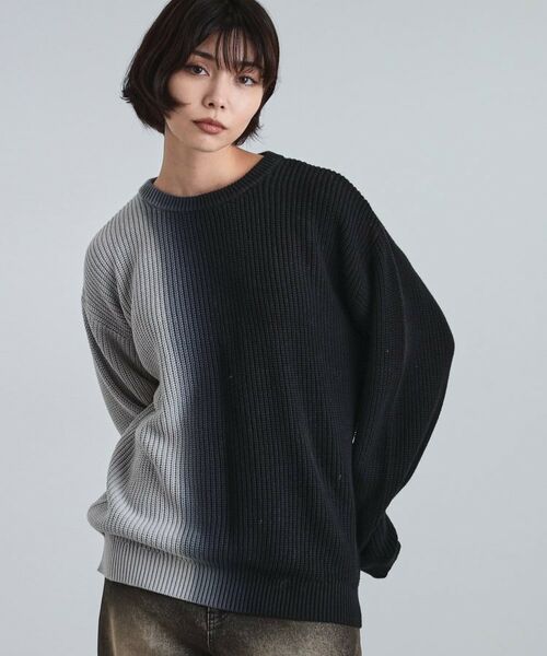 tk.TAKEO KIKUCHI / ティーケー タケオキクチ ニット・セーター | グラデダイニットプルオーバー | 詳細13