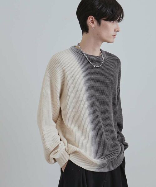 tk.TAKEO KIKUCHI / ティーケー タケオキクチ ニット・セーター | グラデダイニットプルオーバー | 詳細2