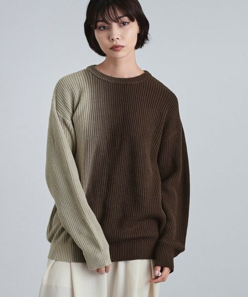 tk.TAKEO KIKUCHI / ティーケー タケオキクチ ニット・セーター | グラデダイニットプルオーバー | 詳細20