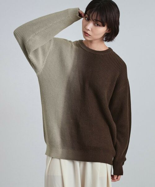 tk.TAKEO KIKUCHI / ティーケー タケオキクチ ニット・セーター | グラデダイニットプルオーバー | 詳細21