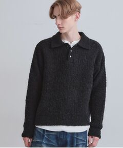 tk.TAKEO KIKUCHI / ティーケー タケオキクチ ニット・セーター | ブークレニットポロシャツ
