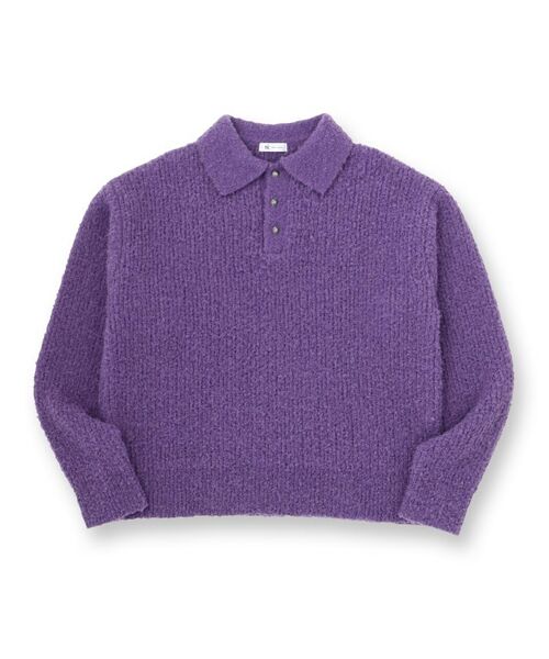 tk.TAKEO KIKUCHI / ティーケー タケオキクチ ニット・セーター | ブークレニットポロシャツ | 詳細1