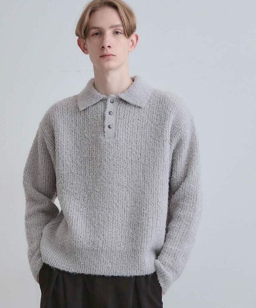 tk.TAKEO KIKUCHI / ティーケー タケオキクチ ニット・セーター | ブークレニットポロシャツ | 詳細2