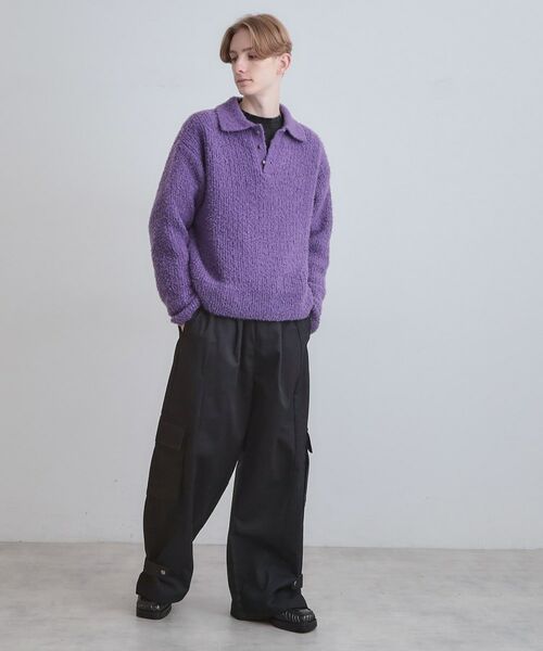 tk.TAKEO KIKUCHI / ティーケー タケオキクチ ニット・セーター | ブークレニットポロシャツ | 詳細20
