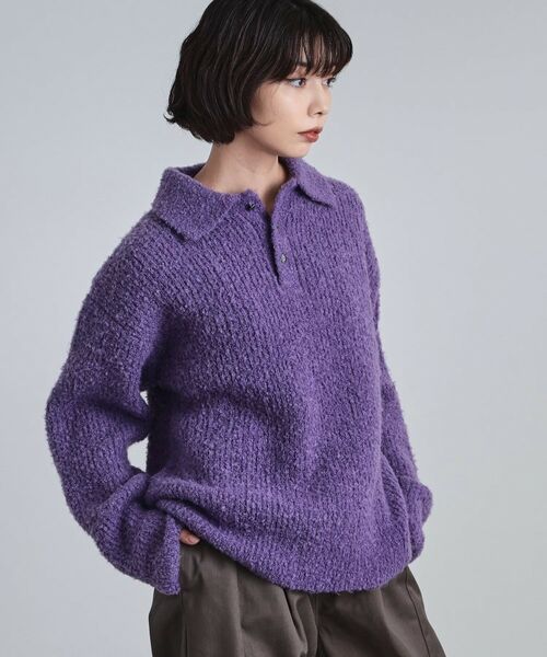 tk.TAKEO KIKUCHI / ティーケー タケオキクチ ニット・セーター | ブークレニットポロシャツ | 詳細22