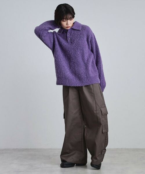 tk.TAKEO KIKUCHI / ティーケー タケオキクチ ニット・セーター | ブークレニットポロシャツ | 詳細23