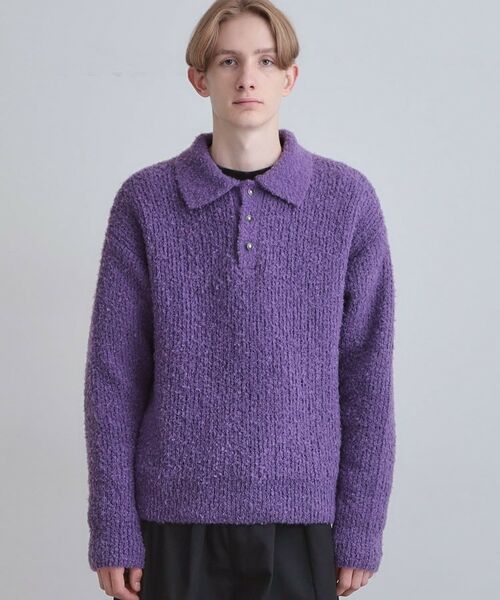 tk.TAKEO KIKUCHI / ティーケー タケオキクチ ニット・セーター | ブークレニットポロシャツ | 詳細25