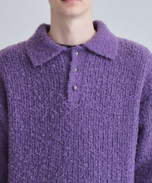tk.TAKEO KIKUCHI / ティーケー タケオキクチ ニット・セーター | ブークレニットポロシャツ | 詳細28