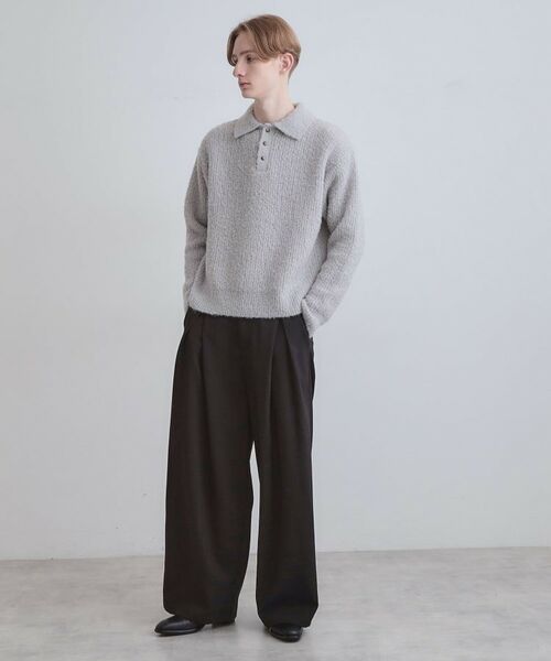tk.TAKEO KIKUCHI / ティーケー タケオキクチ ニット・セーター | ブークレニットポロシャツ | 詳細5