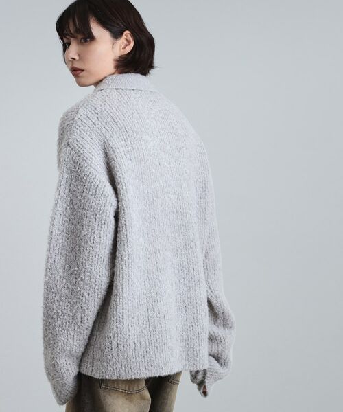 tk.TAKEO KIKUCHI / ティーケー タケオキクチ ニット・セーター | ブークレニットポロシャツ | 詳細7