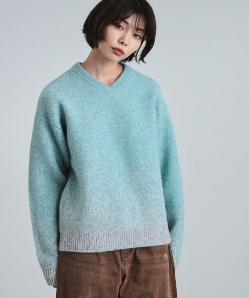 tk.TAKEO KIKUCHI / ティーケー タケオキクチ ニット・セーター | ミスティーシャギーVネックニット | 詳細23