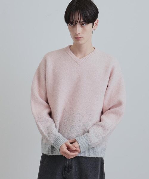 tk.TAKEO KIKUCHI / ティーケー タケオキクチ ニット・セーター | ミスティーシャギーVネックニット | 詳細27