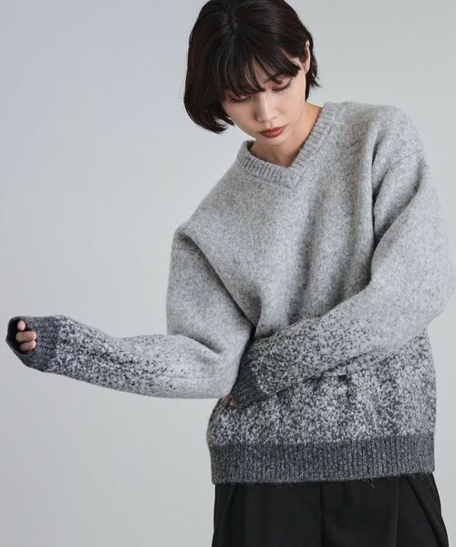 tk.TAKEO KIKUCHI / ティーケー タケオキクチ ニット・セーター | ミスティーシャギーVネックニット | 詳細7