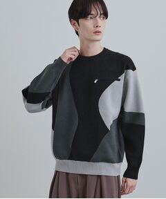 tk.TAKEO KIKUCHI / ティーケー タケオキクチ ニット・セーター | カラースキーム胸ZIPニット