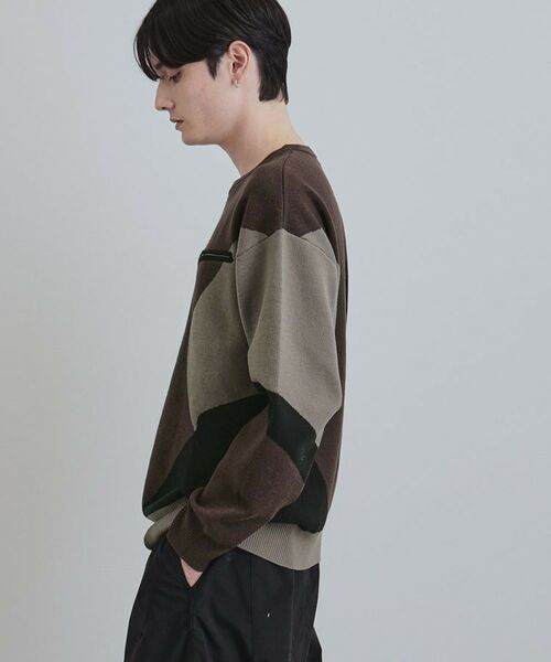 tk.TAKEO KIKUCHI / ティーケー タケオキクチ ニット・セーター | カラースキーム胸ZIPニット | 詳細10
