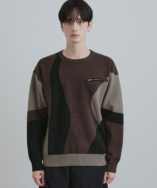 tk.TAKEO KIKUCHI / ティーケー タケオキクチ ニット・セーター | カラースキーム胸ZIPニット | 詳細14