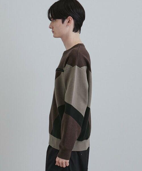 tk.TAKEO KIKUCHI / ティーケー タケオキクチ ニット・セーター | カラースキーム胸ZIPニット | 詳細15