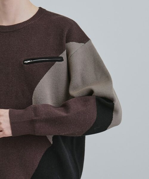 tk.TAKEO KIKUCHI / ティーケー タケオキクチ ニット・セーター | カラースキーム胸ZIPニット | 詳細19