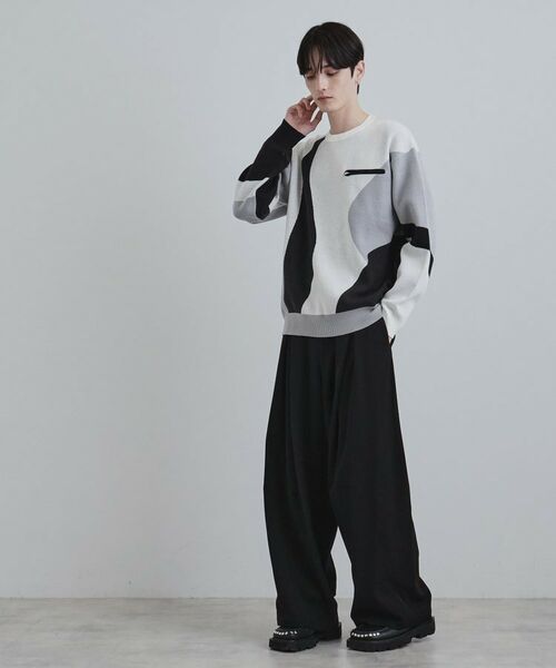 tk.TAKEO KIKUCHI / ティーケー タケオキクチ ニット・セーター | カラースキーム胸ZIPニット | 詳細4