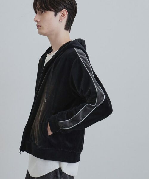 tk.TAKEO KIKUCHI / ティーケー タケオキクチ パーカー | ヴィンテージライクベロアジップパーカー | 詳細11