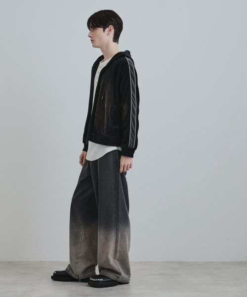 tk.TAKEO KIKUCHI / ティーケー タケオキクチ パーカー | ヴィンテージライクベロアジップパーカー | 詳細13